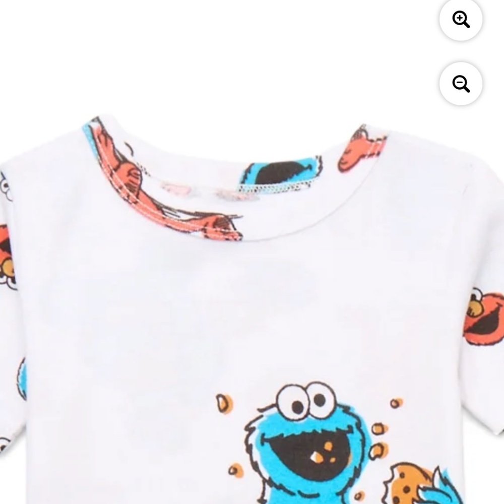 Sesame Street Unisex Two Piece Sleep Set Size 5T - Picture 3 of 5